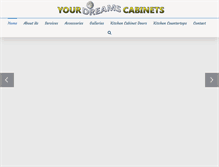 Tablet Screenshot of kitchencabinetsformiami.com
